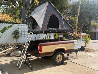 Vintage Ford Ranger Truck Bed Overland Trailer