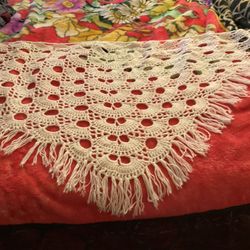 Super Soft Elegant Handmade Crochet Triangle Women Shawl 