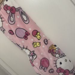 Hello Kitty Easter Hard To Find Pink Blankets Brand New With Tags