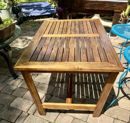40” Outdoor Coffee Table: 40”W x 24”D x 18.5”H
