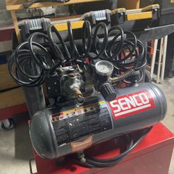 Senco Portable Air Compressor w/ Recoil Air Hose - Easy Garage / Patio Pickup in Diamond Bar