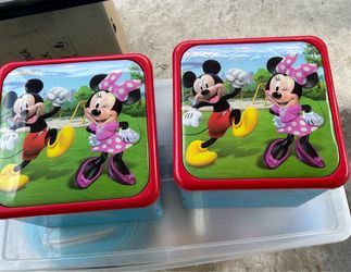 2 - Mickey Mouse Sit N Store Cubes