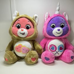 Care Bears 12" Bear Unicorn  Hoodie Friends Collector Plush  Care Bear 12" Lov'