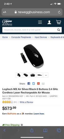 Logitech MX Air Laser Mouse
