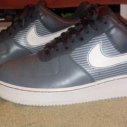 Nike Air Force 1 '07 Grey Flint / White Antarctic Gris 317295 012 Size 13