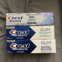 Crest Pro Health Or 3D Brilliance Toothpastes