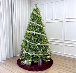 72" Velvet Tree Skirt, Red #christmas #holiday