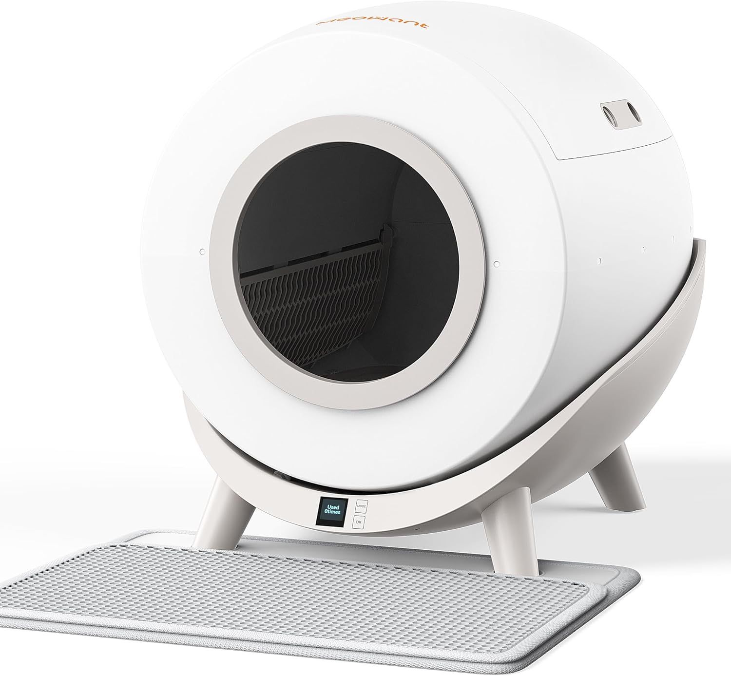 MeoWant 80L+14L Large Self-Cleaning Cat Litter Box for Multiple Cats, with App Control, Safety Protection, 2.4G WiFi, Odor Isolation, Includes Garbage