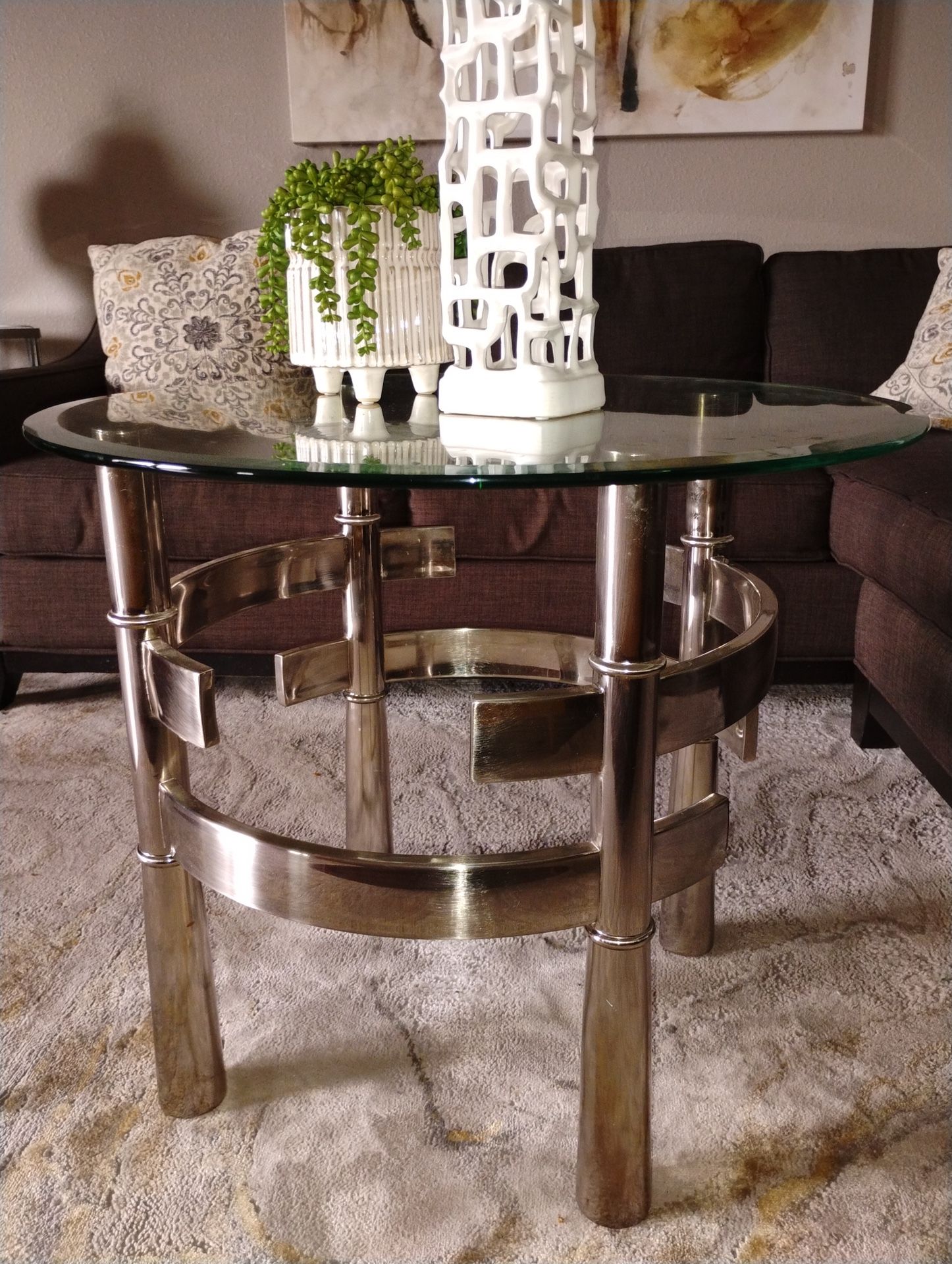 Silver End Table