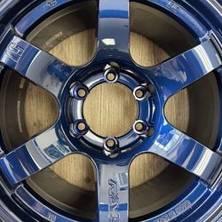 Rays Gram Lights 57DRX 17X8.5 -20 6x139.7 Eternal Blue Pearl (Brand New, Set of 4)