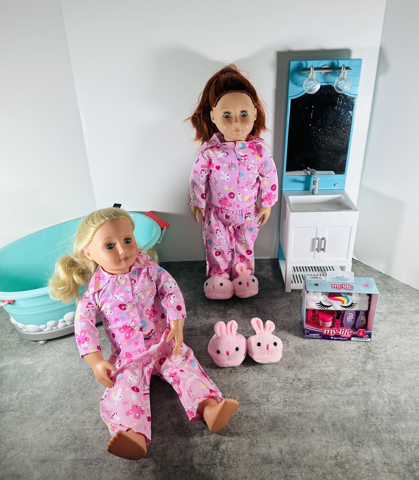 Our Generation Doll With Bathroom Playset