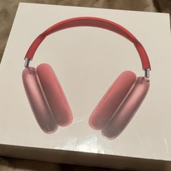 Red Apple AirPods Max headphones 