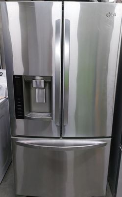 Elegant LG French Door Fridge with LED Lighting