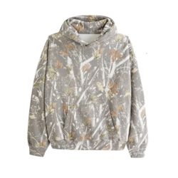 XL Curvy Waves  Camo Essential Hoodie