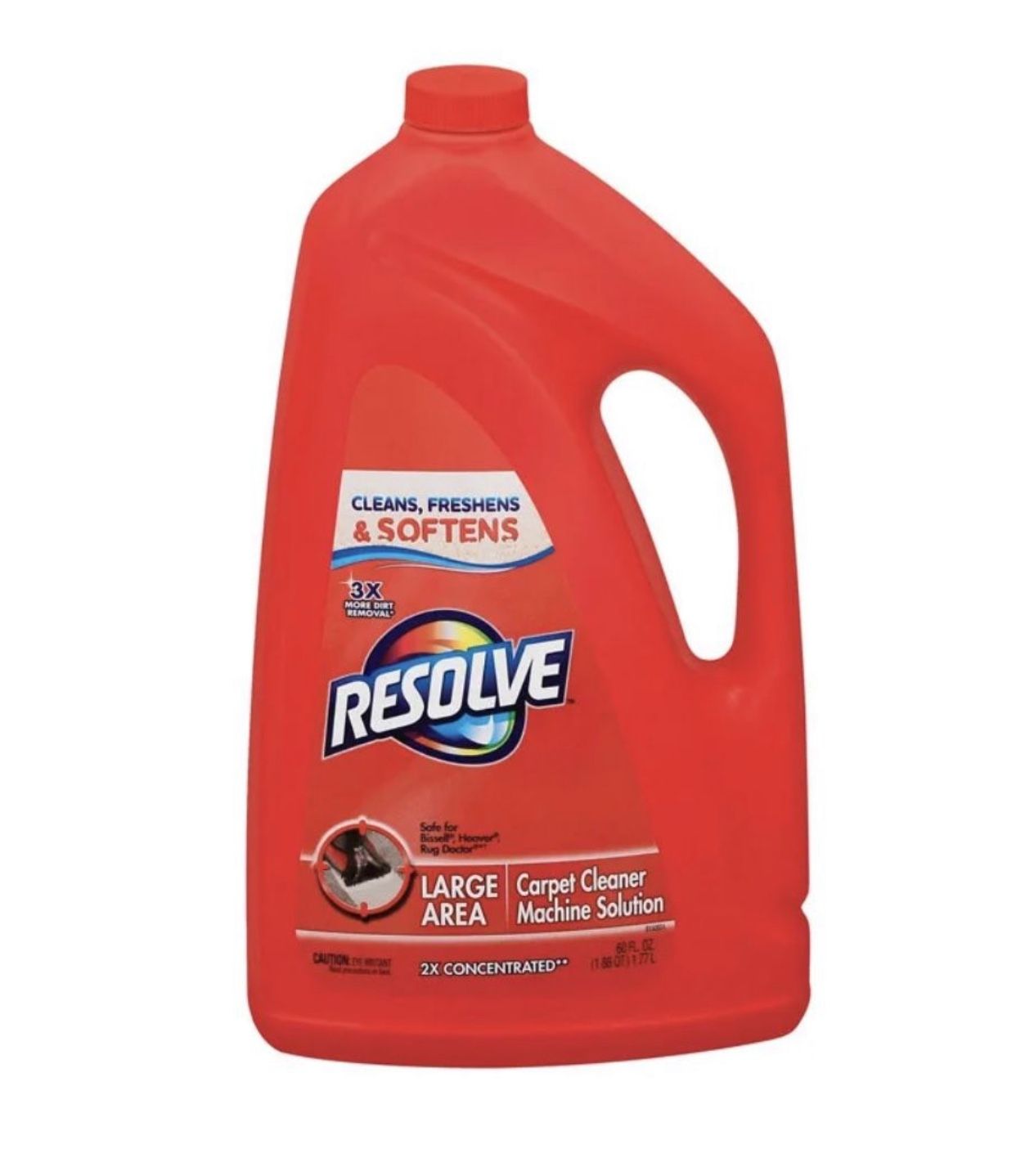 Resolve Carpet Steam Cleaner Solution, 60oz Bottle, 2X Concentrate