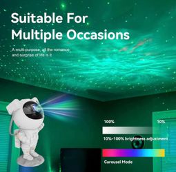 Astronaut Space Buddy Projector Lamp Starry Sky Star Night Light w/ Remote NEW