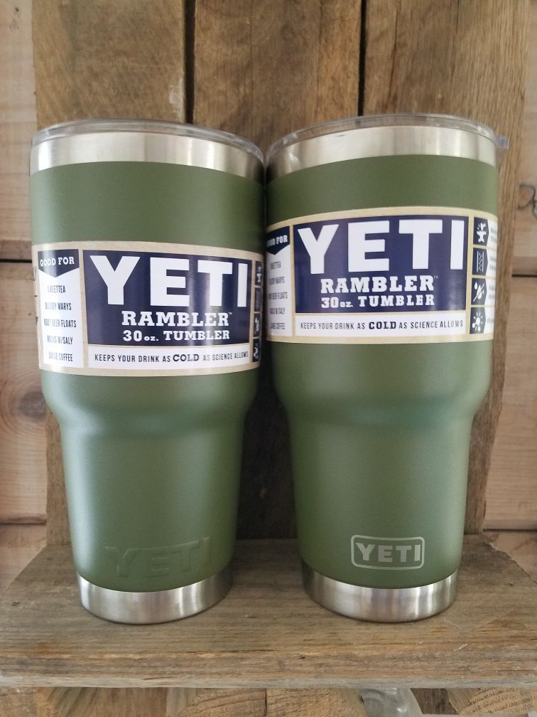 (2) OD green Yeti cups