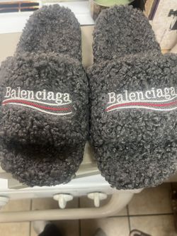 Balenciaga furry gray