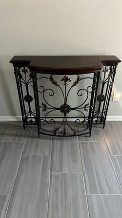 Cast iron side table