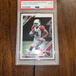 Larry Fitzgerald Panini Donruss Optic Base Psa 9