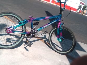 Genesis BMX Bike Teal Purple Fade
