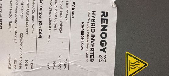 RENOGYX HYBRIDINVERTER  7.5KW