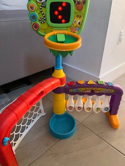 Basketball bowling and soccer toy