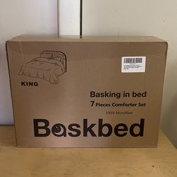 7 Pieces King Comforter Bedding Set NEW