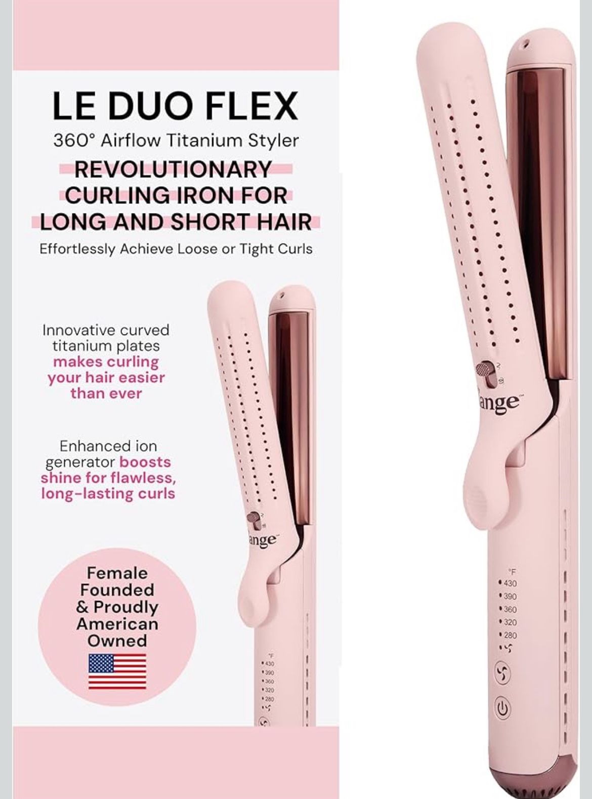 L'ANGE HAIR Le Duo Flex 360° Airflow Titanium Styler