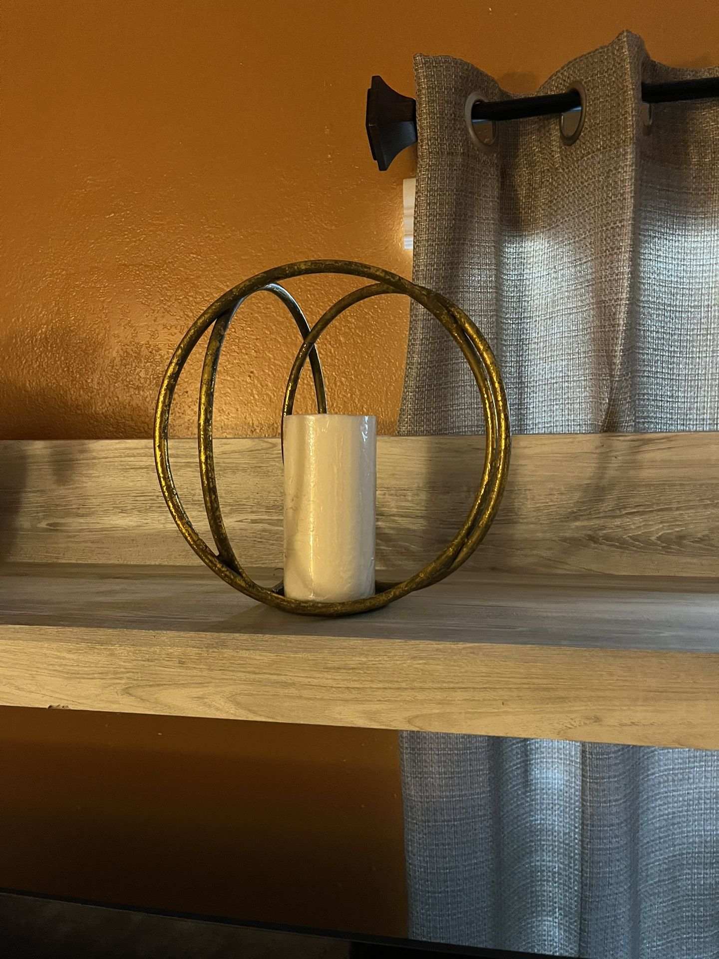 Small Candle Holder With Candle