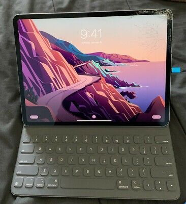 Apple iPad Pro 12.9” 512 GB + LTE Unlocked - cracked (Works Great )