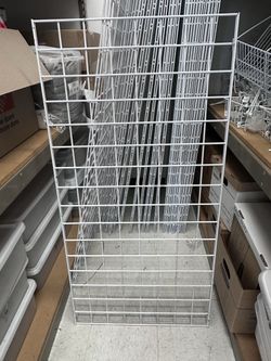 White Metal Gridwall Panels - various sizes