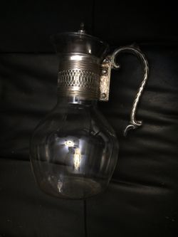 Silver & Glass Carafe - So retro, you’ll feel like your part of the Renaissance Festival