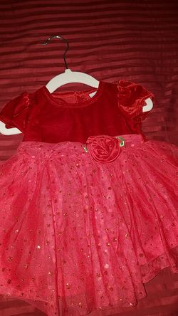 Cute red dress( size:3-6 months)