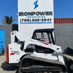 2018 Bobcat T740 Skid Steer Loader- Hydraulic Aux Open Cab