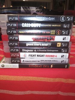 PS3 Xbox 360 and $10 each