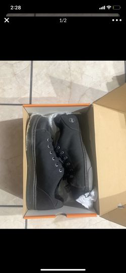 Timberland Mens Disruptor Fabric Steel toe Lace Up, Black/Black, Size 13