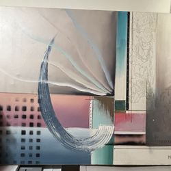 2 Huge Art Pieces. Hand Painted