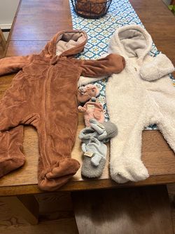 Carter Fleece Snowsuits with Booties