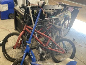 Bikes, Scooters Different Sizes