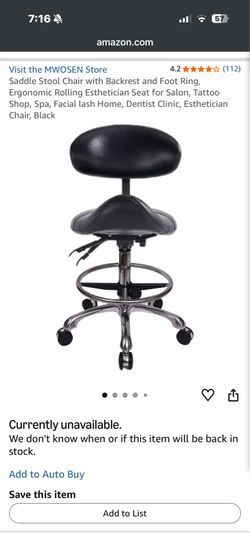 Saddle chair