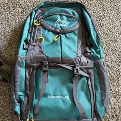 60L hiking camping backpack waterproof nylon outdoor