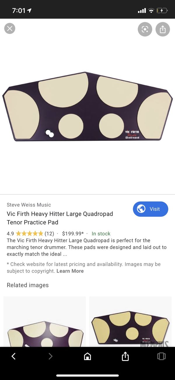 Quad/tenor drum pad Vic firth for Sale in Bakersfield, CA OfferUp