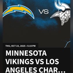 Chargers Vs Vikings Tickets