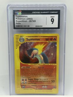 2002 Holo Typhlosion 28/165 Expedition ***RARE Holo Bleed* CGC 9