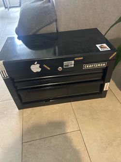 Craftsman tool box with tools.