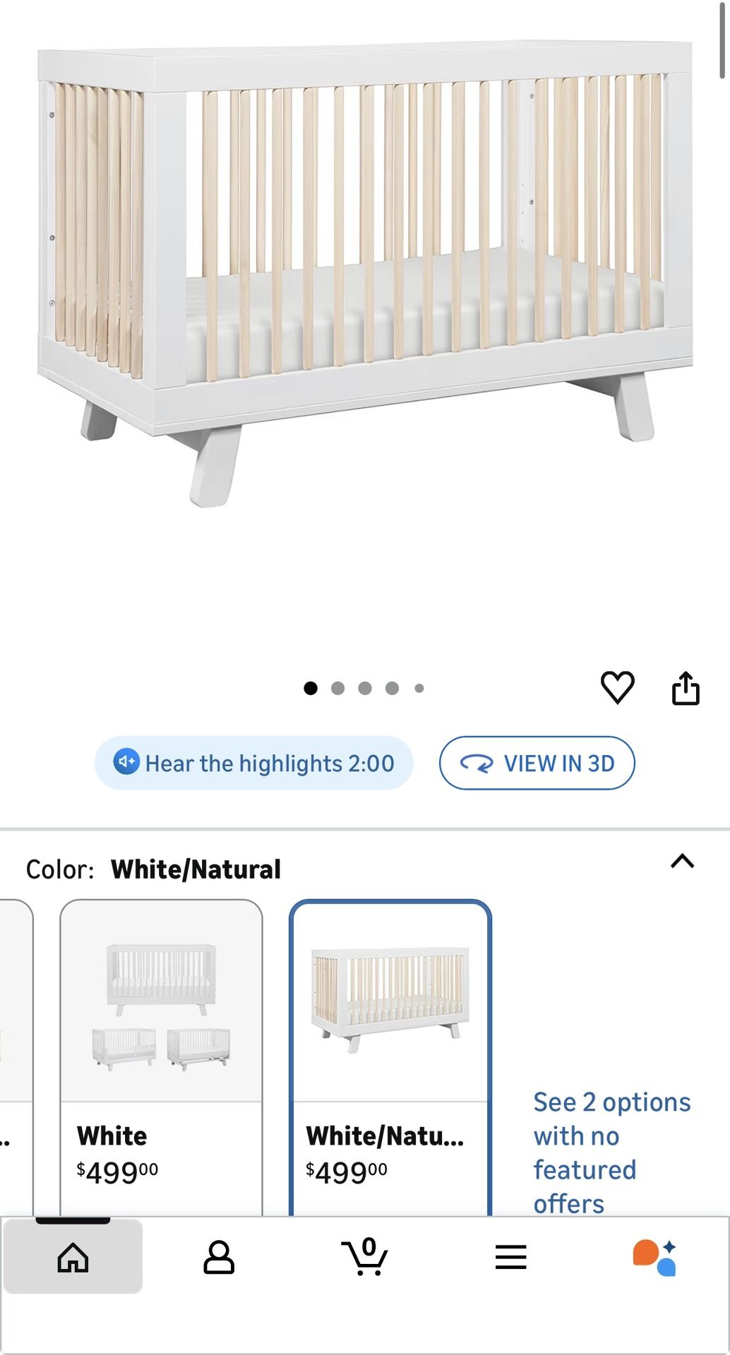 Babyletto Crib ($70) - Retails for $500
