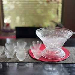 Vintage  Complete Punch Bowl SET 