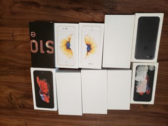 APPLE. Only BOX for IPHONE 6/ plus/6S PLUS/7/ S10E (PERFECT CONDITION)