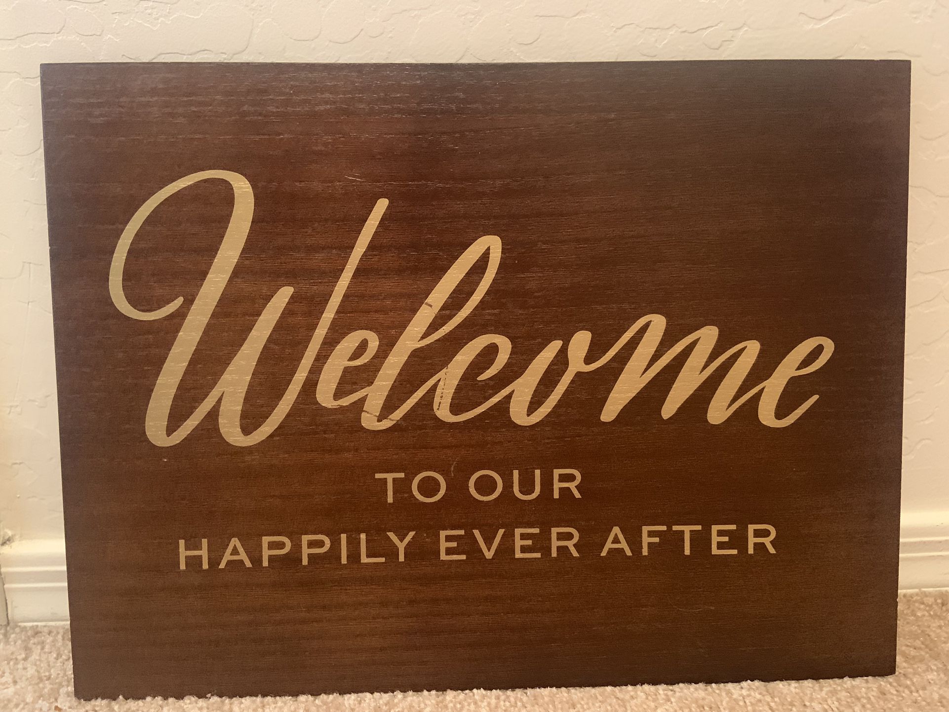 Welcome Wedding Sign 